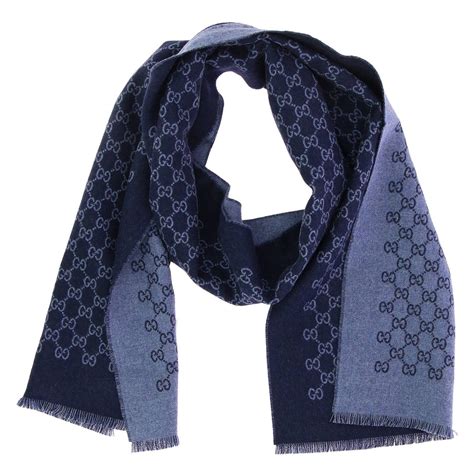 blue and white gucci scarf|Gucci scarf cost.